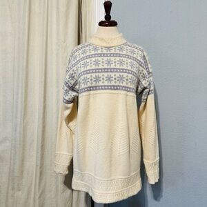 Vintage L.L.‎ Bean Women's 100% Pure Wool Thick Winter Sweater Size M